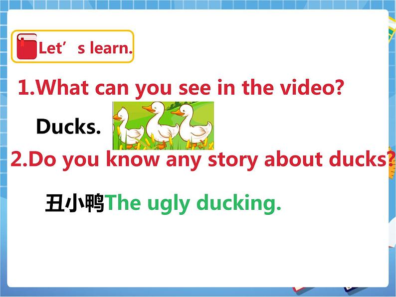 Unit12 The ugly ducking 第一课时(课件+教案)02