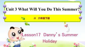英语六年级下册Unit 3 What Will You Do This Summer?Lesson17 Danny's Summer Holiday优秀ppt课件