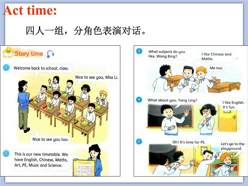 Unit 1 Our School Subject課件3第2頁