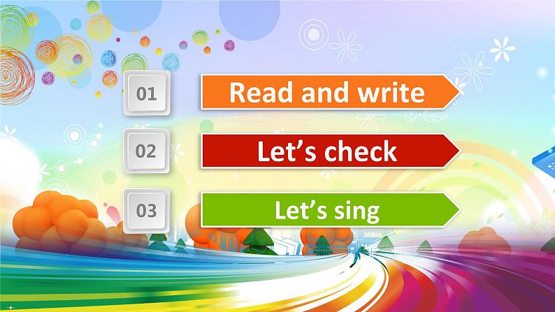 人教pep(新)四下-Unit 3 PartB 第3课时 Read and write ~ Let 's sing【优质课件】第2页
