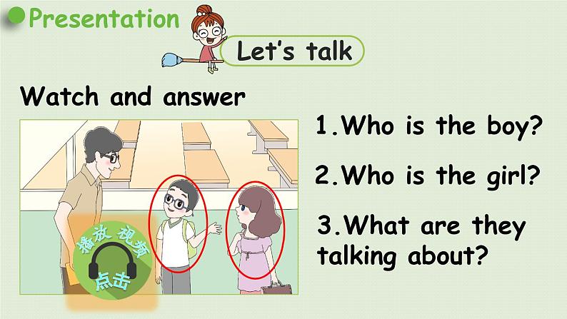 1人教三(下) Unit1 Part B 第4课时 Let 's talk & Look and say第5页