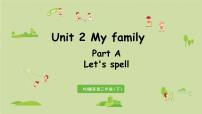 英语Unit 2 My family Part A背景图课件ppt