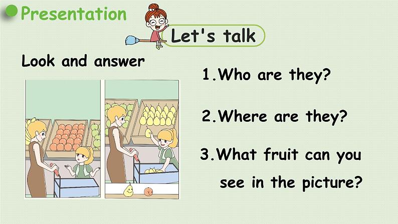 1英语人教三(下)Unit5 第1课时Part A Let 's talk & Let 's play第6页