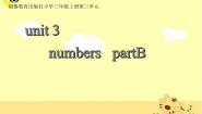 英语三年级上册Unit 3 Numbers Part B备课ppt课件