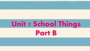 小学英语闽教版三年级上册Unit 7 School Things Part B评课ppt课件