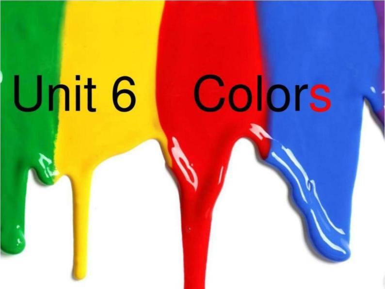 闽教版（三年级起点）小学英语三年级上册 Unit 6 Colors Part B 课件01