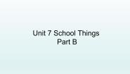 小学英语闽教版三年级上册Unit 7 School Things Part B教学演示ppt课件