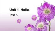 小学英语闽教版三年级上册Unit 1 Hello Part A课前预习ppt课件