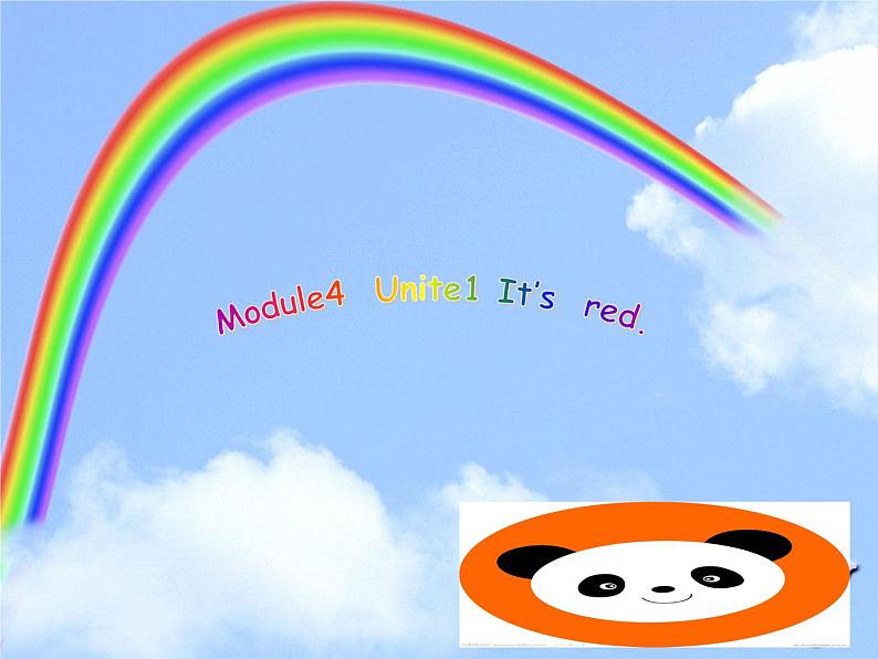 外研版(三起)英语三年级上册Module 4 Unit 1 It 's red 课件第1页