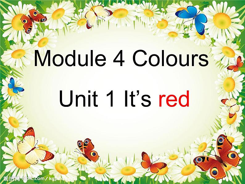 外研版(三起)英语三年级上册Module 4 Unit 1 It 's red (2) 课件第3页