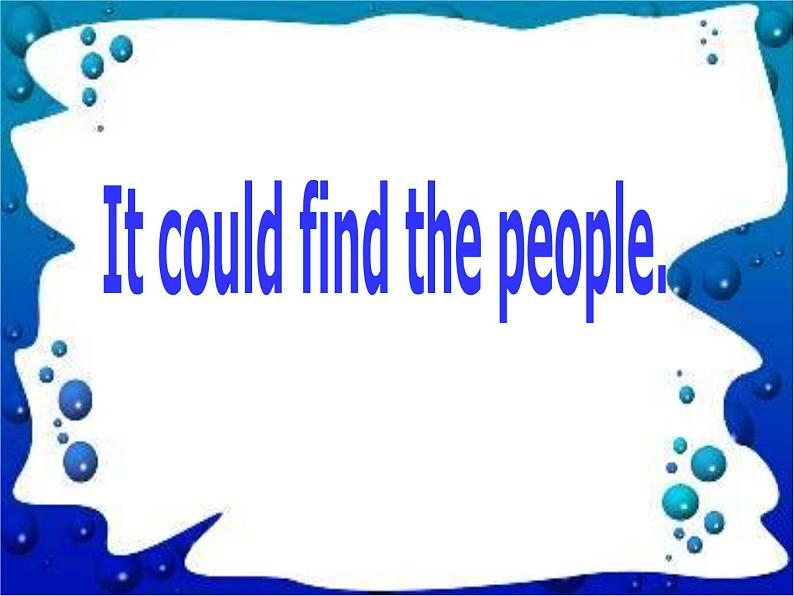 外研版(一起)英语五年级上册 Module 7 Unit 2 It could find the people._(课件)01