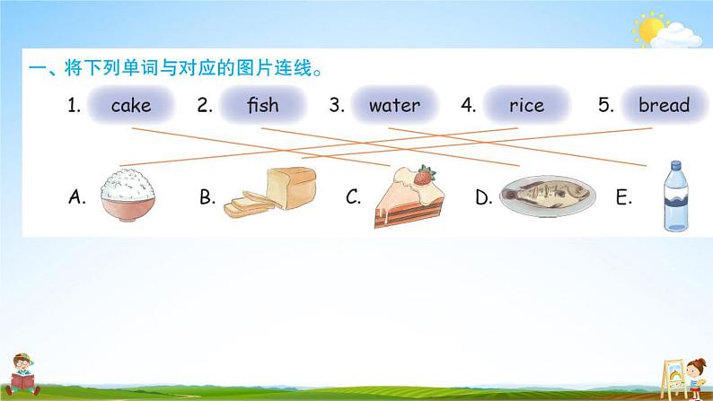 人教PEP版三年级英语上册《Unit 5 Part B》作业课件PPT优秀教学课件第3页