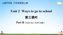 人教版 (PEP)六年级上册Unit 2 Ways to go to school Part B教学课件ppt