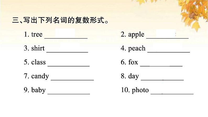 小升初英语归类冲刺专项复习卷三词汇名词二课件第5页