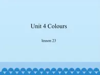 冀教版（一起）英语一年级上册 Unit 4 Colours-lesson 23_课件1