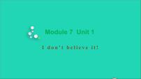 外研版 (三年级起点)六年级上册Module 7模块综合与测试习题ppt课件