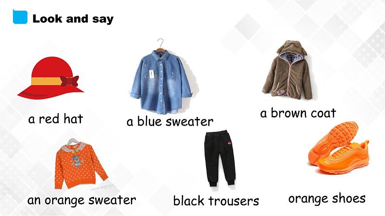 外研版(三起)三年级下册英语-Module 10 Unit 2 She’s got an orange sweater 课件+教案+练习+素材04