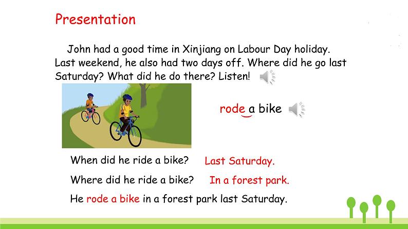 Unit 3 Part A 第二课时 Let 's learn—Listen, answer and write第8页