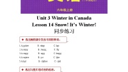 冀教版 (三年级起点)六年级上册Lesson 14 Snow! It's Winter!课时作业