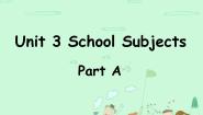 小学英语闽教版四年级下册Unit 3 School Subjects Part A教课ppt课件