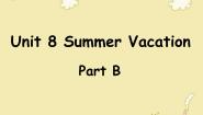 英语四年级下册Unit 8 Summer Vacation Part B图片课件ppt