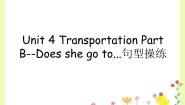 闽教版四年级下册Unit 4 Transportation Part B课文课件ppt