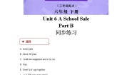 小学英语陕旅版六年级下册Unit 6 A School Sale复习练习题