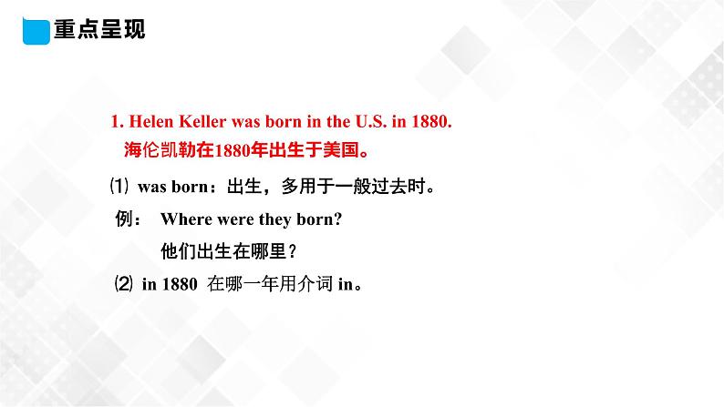 冀教版 六年级下册英语-Lesson 12 Helen Keller (课件+教案+练习+素材)06