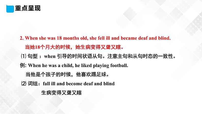 冀教版 六年级下册英语-Lesson 12 Helen Keller (课件+教案+练习+素材)07