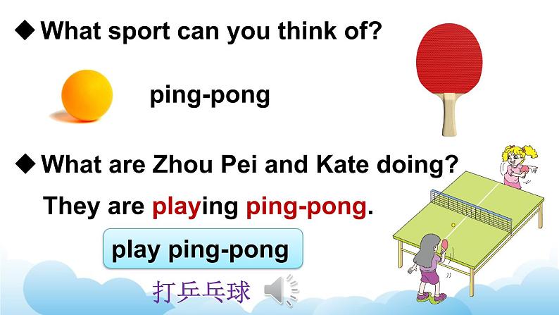 人教精通版英语五下 Unit 6 We're watching the games Lesson 34 课件07