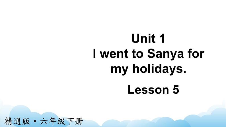 人教精通版英语六下 Lesson 5 课件第2页