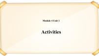 小學(xué)牛津上海版unit 1 Activities精品課件ppt