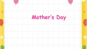 牛津上海版二年级下册unit 2 Mother's Day优质课课件ppt
