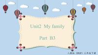 小学英语人教版 (PEP)三年级下册Unit 2 My family Part B备课ppt课件