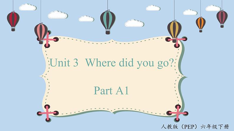 人教版英语6年级下册 unit 3 A1 PPT课件01