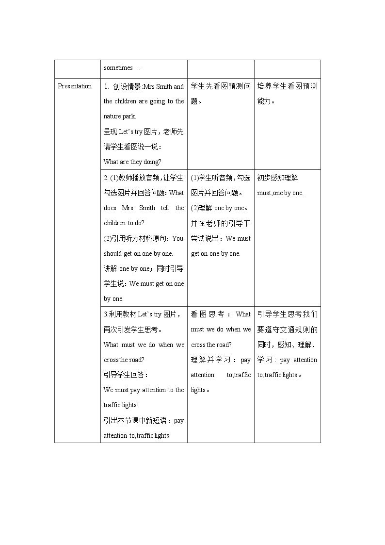 人教版（PEP）Unit 2Ways to go to school B Let’s talk 教案02