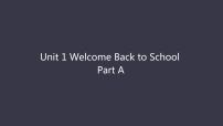 人教版 (PEP)三年级下册Unit 1 Welcome back to school! Part A图文ppt课件