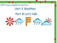 小学英语人教版 (PEP)四年级下册Unit 3 Weather Part B示范课ppt课件