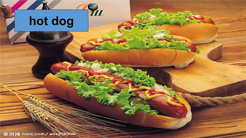 外研版一起小学英语六下《Module 1Unit 1 I want a hot dog,please.》PPT课件 (3)第3页