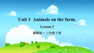 小学英语Unit 1  Animals on the farmLesson 2 Cats and Dogs说课课件ppt