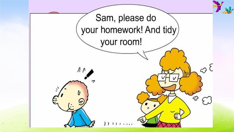外研版(一起)二下Module 3《Unit 1 Sam isn’t tidying his room》ppt课件4第3页
