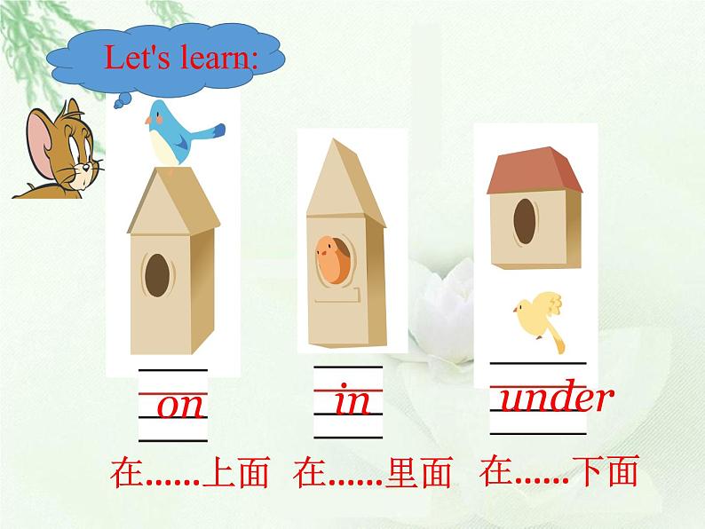 人教PEP版英语三年级下册课件 Unit 4 Where is my car?Part A Let 's learn第3页