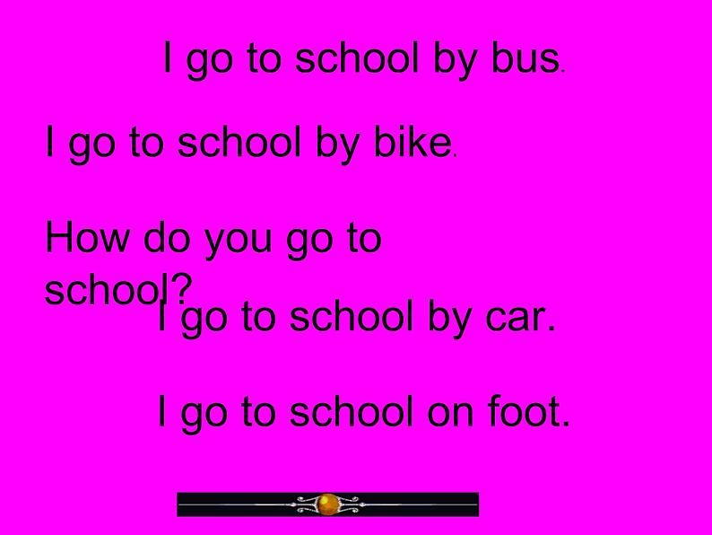 冀教版(三年级起点)Unit3Lesson16HowDoYouGotoSchool?(课件) 英语四年级下册第8页
