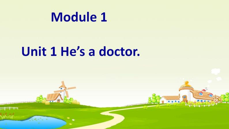 外研版（一起）一下Module 1《Unit 1 He’s a doctor》ppt课件101