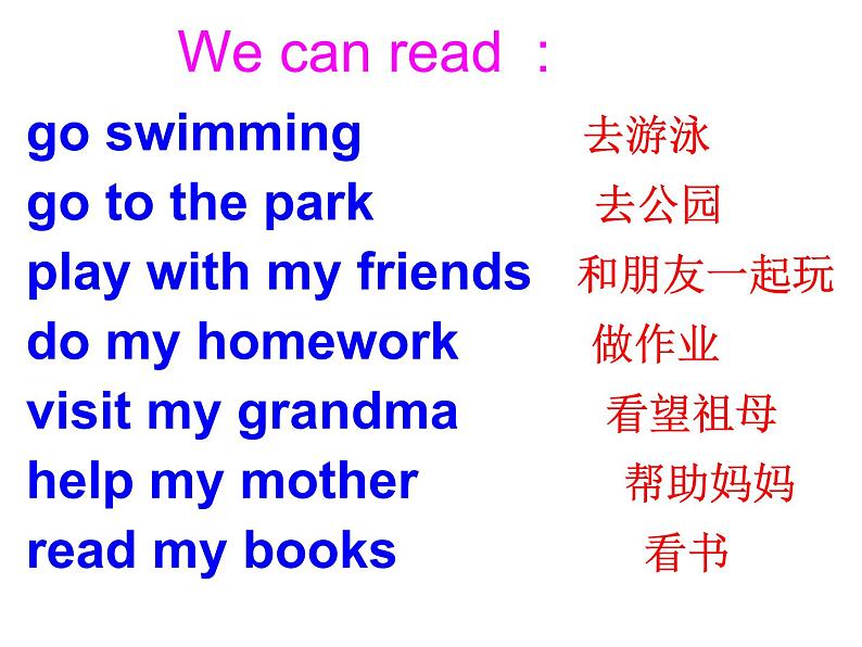 外研版(三起)四下Module 3《Unit 2 On Monday I 'll go swimming》ppt课件2第2页