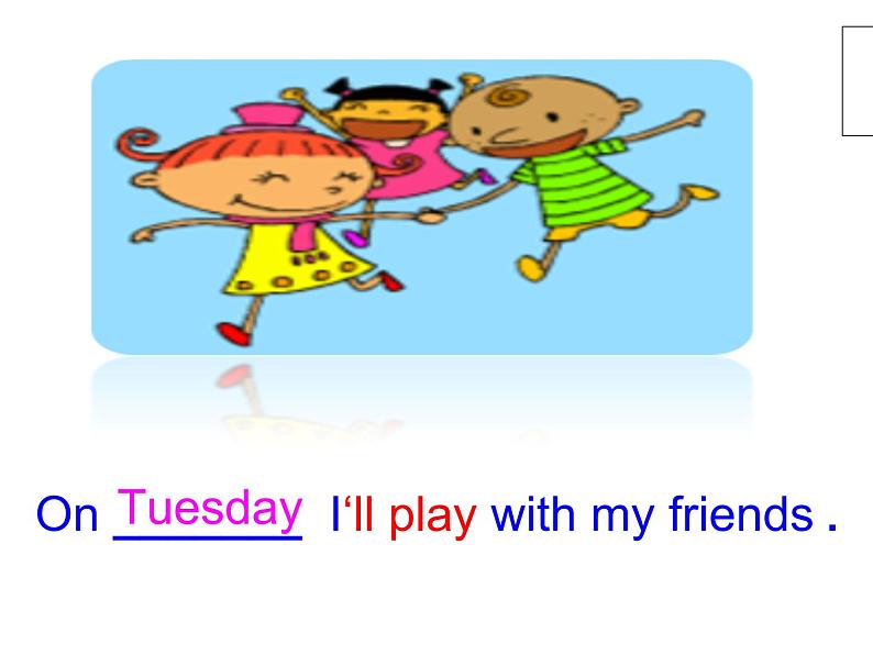 外研版(三起)四下Module 3《Unit 2 On Monday I 'll go swimming》ppt课件2第7页