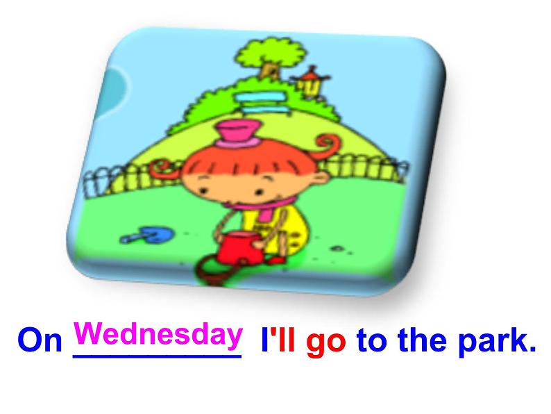 外研版(三起)四下Module 3《Unit 2 On Monday I 'll go swimming》ppt课件2第8页