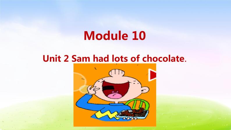 外研四下-M10-Unit 2 Sam has lots of chocolate.课件PPT01