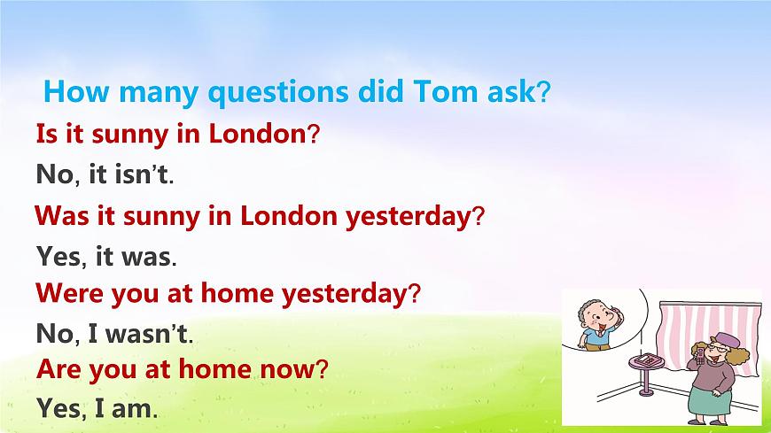 外研四下-M6-Unit 1 Were you at home yesterday？課件PPT第6頁