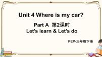 小学英语人教版 (PEP)三年级下册Unit 4 Where is my car? Part A背景图课件ppt